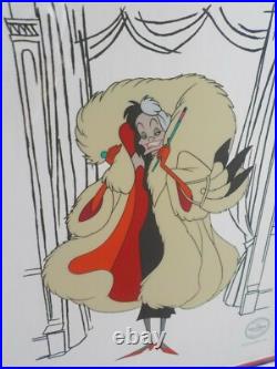 Original WALT DISNEY 101 Dalmatians Hello Darling 5000 Serigraph Seri Cel Cell