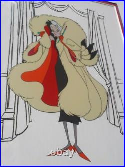 Original WALT DISNEY 101 Dalmatians Hello Darling 5000 Serigraph Seri Cel Cell