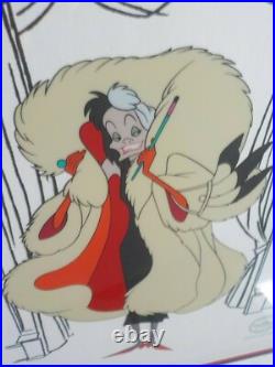 Original WALT DISNEY 101 Dalmatians Hello Darling 5000 Serigraph Seri Cel Cell