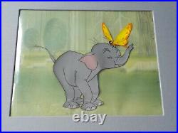 Original WALT DISNEY Goliath II with Butterfly Cel Cell Celluloid Scarce & RARE