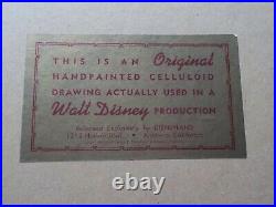 Original WALT DISNEY Goliath II with Butterfly Cel Cell Celluloid Scarce & RARE