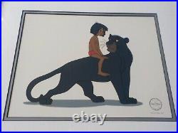 Original WALT DISNEY Jungle Book Mowgli's Mentor 5000 Serigraph SeriCel Cel Cell