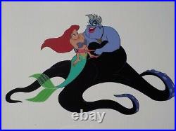 Original WALT DISNEY Little Mermaid & Ursula 2500 Serigraph SeriCel Cel Cell