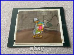 Original WALT DISNEY Ludwig Von Drake Professor Cel Cell Celluloid Scarce RARE