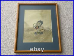 Original WALT DISNEY Pinocchio Jiminy Cricket Cel Cell Celluloid Scarce & RARE