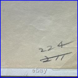 Original Walt Disney Ant 1939 Beach Picnic Production Animation Sketch #224