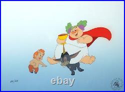 Original Walt Disney Fantasia Limited Edition Cel Bacchus, Donkey, and Faun
