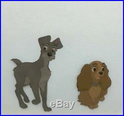 Original Walt Disney Lady and the Tramp Production Cel of Lady and Tramp