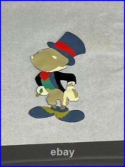 Original Walt Disney Pinocchio JIMINY CRICKET Production Animation Cel