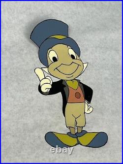 Original Walt Disney Pinocchio JIMINY CRICKET Production Animation Cel Thumb Up