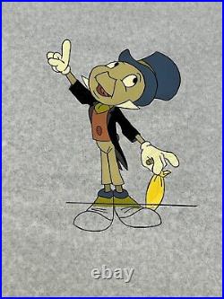 Original Walt Disney Pinocchio JIMINY CRICKET Umbrealla Production Animation Cel