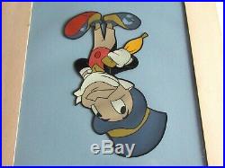 Original Walt Disney Production Cel Pinocchio Jiminy Cricket Animation Art Work