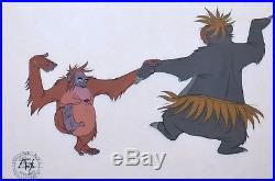 Original Walt Disney Production Cel from The Jungle Book of King Louie and Baloo
