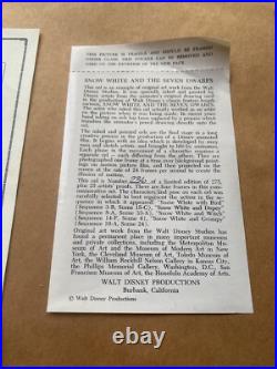 Original Walt Disney Snow White & Grumpy LE Cel Cell Celluloid Scarce & RARE