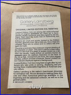 Original Walt Disney Snow White & Grumpy LE Cel Cell Celluloid Scarce & RARE