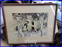 Original Walt Disney Snow White & Prince Seri Cel Cell Celluloid Scarce RARE Original Walt Disney Snow White & Prince Seri Cel Cell Celluloid Scarce RARE