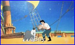 Original Walt Disney The Little Mermaid Animation Production Cel of Eric and Max