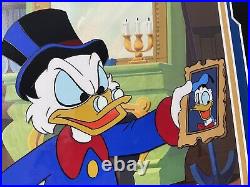 Original production cel And Drawing Duck Tales Disney TV Scrooge And Donald Rare