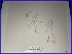 PETER PAN Animation Cels Walt Disney Production Art Vintage Wendy model Cel 1953