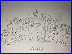 PETER PAN Animation Cels Walt Disney Production Art Vintage Wendy model Cel 1953