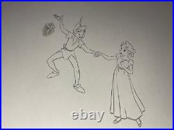 PETER PAN Animation Cels Walt Disney Production Art Vintage Wendy model Cel 1953