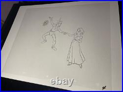 PETER PAN Animation Cels Walt Disney Production Art Vintage Wendy model Cel 1953