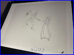 PETER PAN Animation Cels Walt Disney Production Art Vintage Wendy model Cel 1953