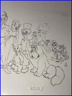 PETER PAN Animation Cels Walt Disney Production Art Vintage Wendy model Cel 1953