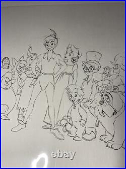 PETER PAN Animation Cels Walt Disney Production Art Vintage Wendy model Cel 1953