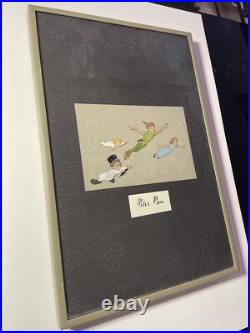 PETER PAN Animation Cels Walt Disney Production Art screen Used WENDY JOHN 1953