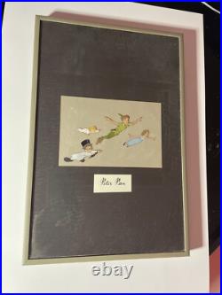 PETER PAN Animation Cels Walt Disney Production Art screen Used WENDY JOHN 1953