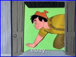 Paul Bunyan Disney Production Animation Cel AND BACKGROUND 1958 C-KL