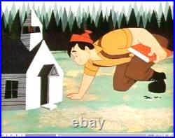 Paul Bunyan Disney Production Animation Cel AND BACKGROUND 1958 C-KL