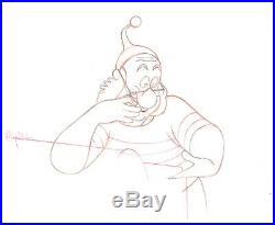 Peter Pan 1953 Disney Mr. Smee Original Production Cel Drawing COA
