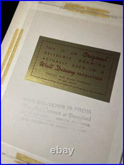 Peter Pan Animation Cels Walt Disney Production Art Vintage 1955 Cel MR. SMEE