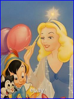 Pinocchio Blue Fairy Figaro Walt Disney Animation Production Cel Art