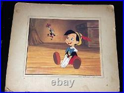 Pinocchio animation Cel Walt Disney Disneyland Art Corner Gold Label 1960s I19