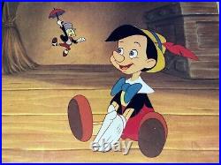 Pinocchio animation Cel Walt Disney Disneyland Art Corner Gold Label 1960s I19