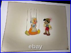 Pinocchio animation Cel Walt Disney Production Art ORIGINAL MODEL CEL X1