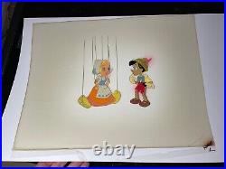 Pinocchio animation Cel Walt Disney Production Art ORIGINAL MODEL CEL X1