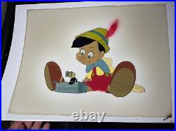 Pinocchio animation Cel Walt Disney Production Art ORIGINAL MODEL CEL X1