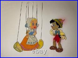 Pinocchio animation Cel Walt Disney Production Art ORIGINAL MODEL CEL X1