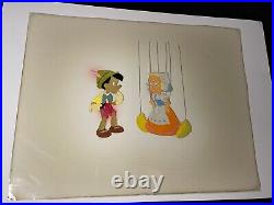 Pinocchio animation Cel Walt Disney Production Art ORIGINAL MODEL CEL X1