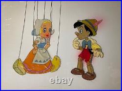 Pinocchio animation Cel Walt Disney Production Art ORIGINAL MODEL CEL X1