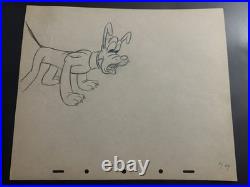 Pluto Walt Disney Production Artwork Original Drawing Sketch Art