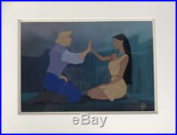 Pocahontas Hand Painted Production Cel Used For Movie Walt Disney COA