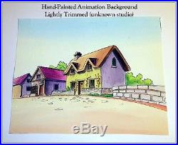 Preston Blair SIGNED Jiminy Cricket Production Animation Cel withDrawing & C. O. A