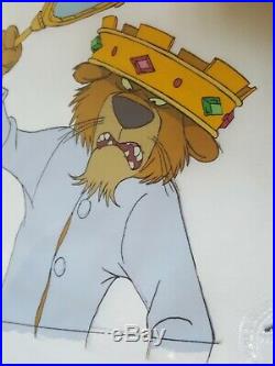Prince John Disney 1973 Robin Hood Animated Movie Original Production Cel Lion