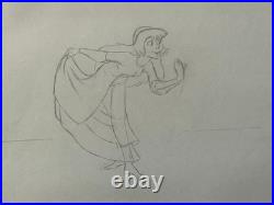 Princess Eilonwy Black Cauldron Walt Disney Original Animation cel Drawing 1985