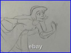 Princess Eilonwy Black Cauldron Walt Disney Original Animation cel Drawing 1985